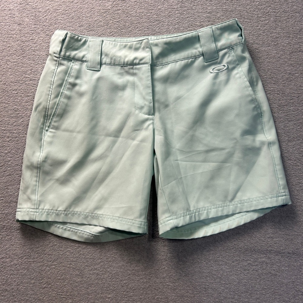 Oakley Golf Shorts Womens 4 Mint Green Performance Country Club Athletic Wear
